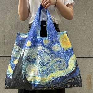 Starry Night Inspired Tote Bag